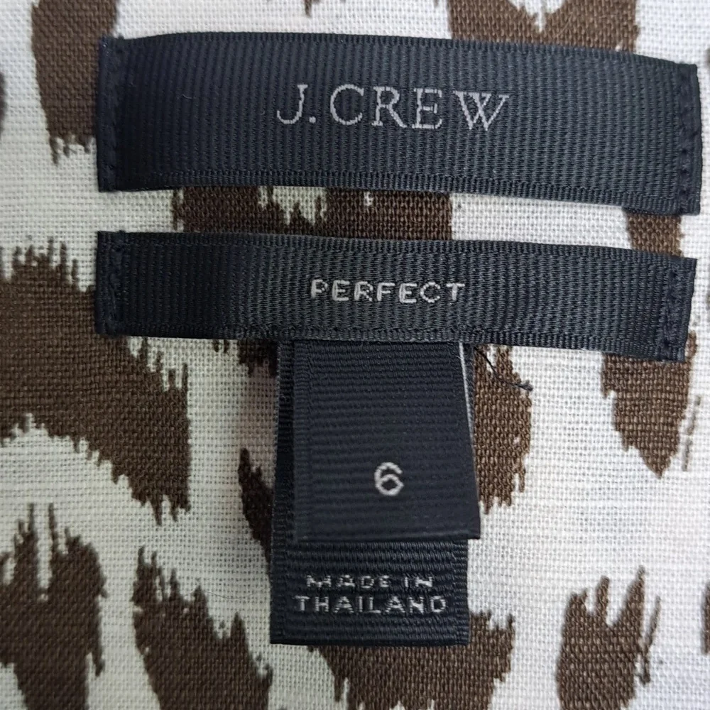 J. Crew Leopard Print Button Down Shirt - Black and White - Picture 5 of 16